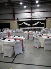 Azon Special Event/Wedding White, Spandex Folding Chair Covers, 50 Count