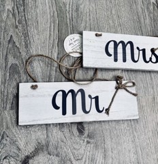 Mr. And Mrs. Rustic Gray White Brown Wood Decor Wedding Reception Bridal Shower