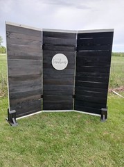 New Rustic Farmhouse Wood 3 Panel Backdrop Decor Display Wall- Weddings, Events