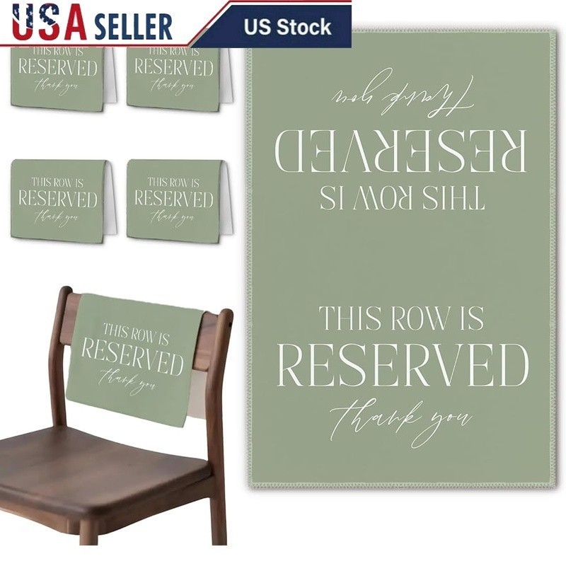 Reserved Seating Cloth Weddings Memorials Family Events Easy Care Flannelette US