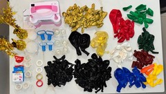 Balloon Arch Making Kit including 7ft Round Metal Arch with over 400 pcs
