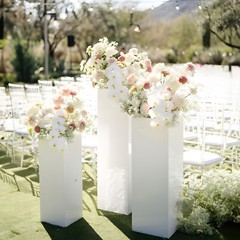 3PCS 5PCS White Metal Pedestal Stands Wedding Dessert Cake Table Display Decor