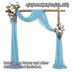 Backdrop Draping Curtain Arch Wedding Party New 13/20/32.8ft Decor 4/6/10M Tulle