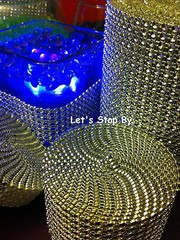 NEW Diamond Rhinestone Ribbon Bling Vase Wrap Floral Wedding Decoration Supplies