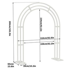 Dreamy Wedding Arch Solid Metal Frame Huge Garden Bridal Party Decoration Arbor