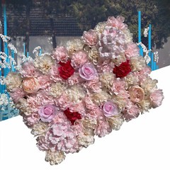 20 Pcs Artificial Silk Flower Wall Panels Wedding Party Venue Decors Wall Panels