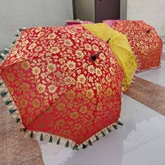 Indian Wedding decoration Hanging Umbrellas Multicolor Pack of 5 US