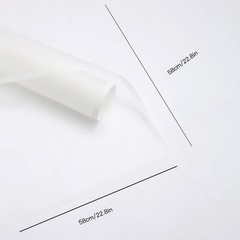 HYSSINOWRAP 20 sheet .flower wrapping paper. 20 Count (Pack of 1), WHITE