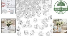 Versatile 1000PCS Clear Plastic Gems for Weddings and Party Decorations