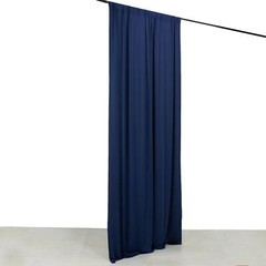 5 ft x 10 ft NAVY BLUE 4-Way Stretch Spandex Divider Backdrop Curtain Wedding