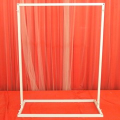 1×0.75M Wedding Arch Backdrop Metal Stand Flowers Balloons Frame Party For Decor