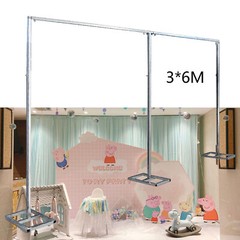 3x6m Wedding Decoration Stand 20mm Square Tube Backdrop Frame With 1m Sections