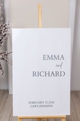 Wedding Welcome Sign – Personalized Wedding Signs – Reception Signage – Decor