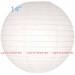 8X White 14″ Paper Chinese Lantern Lamp Shade Wedding Party Decoration Supplies