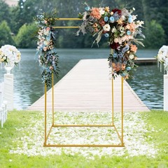 Tall Gold Metal Flower Stand for Wedding Table Centerpieces Decor 119*60*184cm