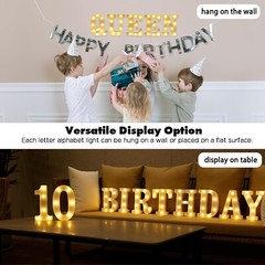 LED Marquee Numbers, Number 1 Light Up Numbers for Party, Small Light Up Lett…