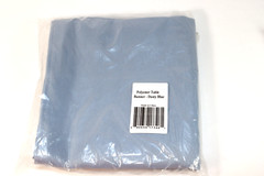 Dusty Blue TABLE RUNNER 108 x 13″ & Spandex Chair Band Wedding Graduation Party