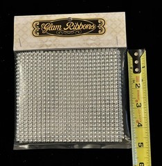 Assorted Bling Rhinestone Mesh Ribbon. Silver And Gold. 5” X Various Lengths