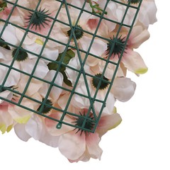 6XFlower Wall Panel Floral Backdrop Pink Yellow Wedding Party Flower Wall Decor