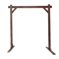 7 feet Dark Brown Wood BACKDROP STAND Square Wedding Arch Events Decorations