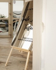 Silver Mirror Acrylic Welcome Wedding Sign – Wedding Signage – Wedding Decor