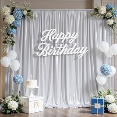 10ftx10ft Sequin Silver Backdrop Curtain for Parties, Wrinkle Free Thick Glit…