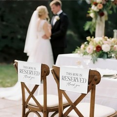 Reserved Seating Cloth Weddings Memorials Family Events Durable Washable Marker