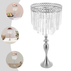 Crystal Flower Holder For Wedding Tall Flowers Stand Wedding Centerpieces Vase
