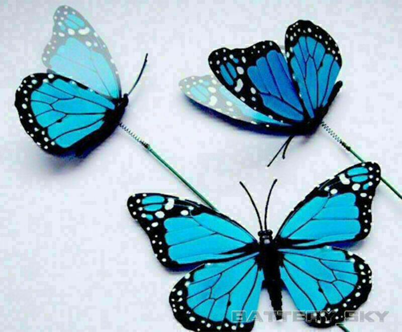 3D Colorful Artificial Butterflies Dummy Craft Wedding Party Floral Decor Gifts