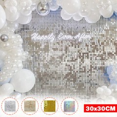 Square Shimmer Sequin Backdrop Wall Panels Great Events Birthday Party Decor DIY