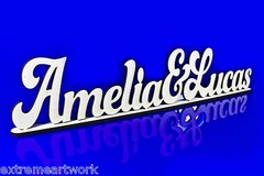 PERSONALISED MDF Wood Freestanding Wedding Party Decorations Birthday Kids Names