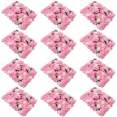 12* Artificial Rose & Dahlia Flower Wall Panels Bouquet Wedding Party Home Decor