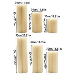 3 Pcs Foldable Paper Column Display Stands Cylinder Flowers Stand Dessert Table