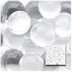 Clear Vase Filler Beads 4oz Bag Makes 3 Gallons – Water Storing Gel