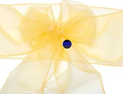Mds Pack Of 25 Organza Chair Sash Bow Sashes For Wedding And Events Supplies