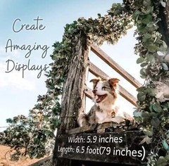 Artificial Eucalyptus Garland, 6 ft Faux Silk Eucalyptus Leaves Vines Handmade G