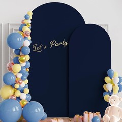 Double-Sided Arch Cover Set – Navy Blue, 2 Pieces