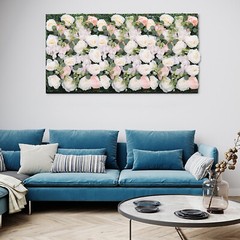 6Pcs Artificial Silk Flower Rose Wall Panels Wedding Party Venue Decor 60*40cm