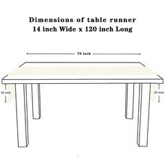 2 Pack Ivory Lace Table Runners 14×120 inch Rectangular Wedding Table Runner …