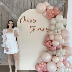 Miss to Mrs Decal -Bridal Shower Decorations for Balloon Arch, Welcome Sign f…