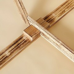 7 ft NATURAL Geometric Wood Wedding Arch Backdrop Stand Party Events Supplies