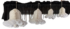 4 Pieces Paper Wedding Party Bells White Honeycomb Hanging – 9″, 7″, 5″ USA