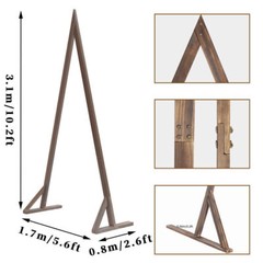 10’x5.6′ Thicken Wood Wedding Arch Ceremony Arbor Backdrop Stand Indoor Outdoor