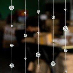 Glass Crystal Beads Curtain Window Door Curtain Passage Wedding Backdrop Door…