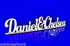 PERSONALISED MDF Wood Freestanding Wedding Party Decorations Birthday Kids Names