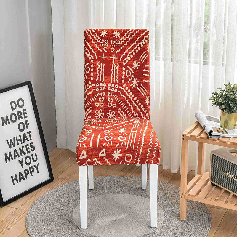 Chair Covers for Dining Room Spandex Stretch Printed Chair Slipcover Party Decor