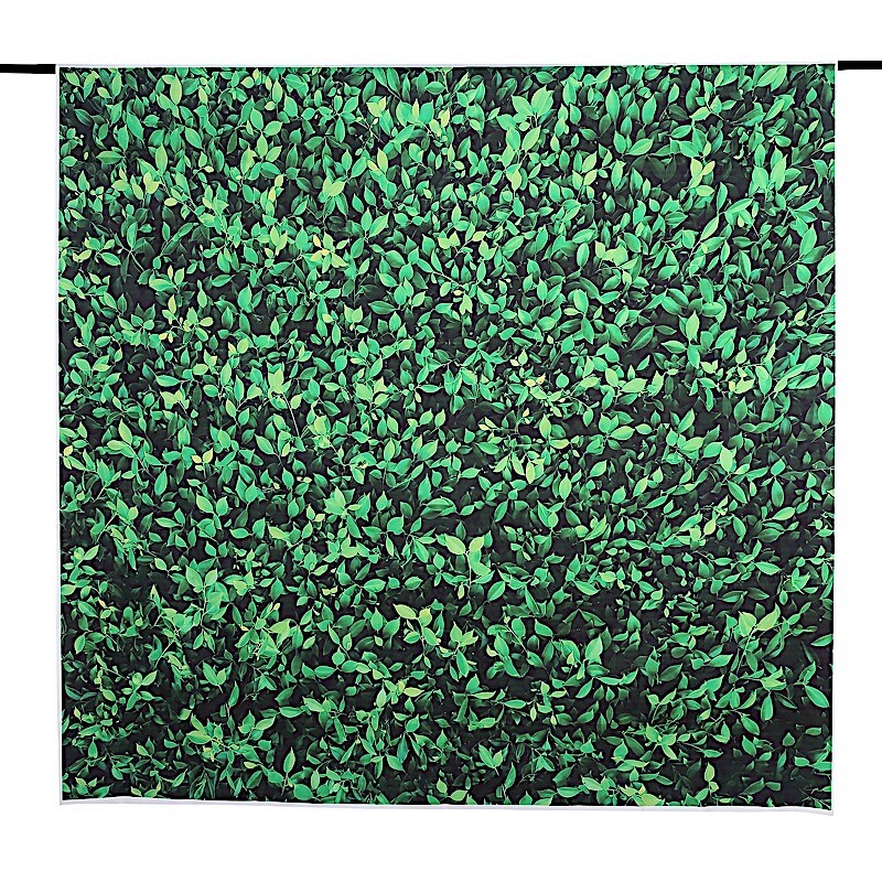 8 ft x 8 ft Printed Vinyl Greenery Banner Photo Backdrop Party Event Decorations