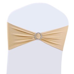 25/50/100PCS Spandex Stretch Chair Cover Sashes Bows Wedding Party Decoration