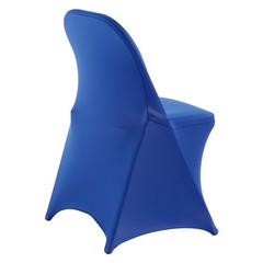 VEVOR 50PCS Blue Stretch Spandex Folding Chair Covers for Wedding Party Dining