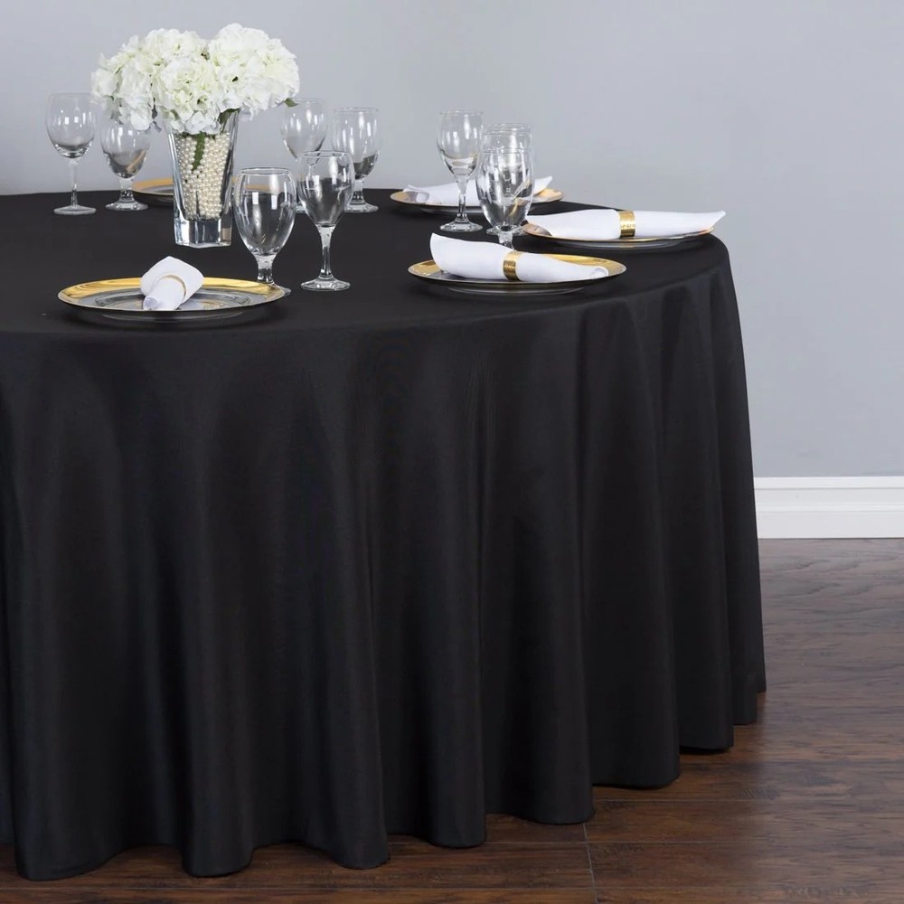 Event Linen & Decor Bundle – Black/Burgundy – Full Party Set (140+ Pieces)